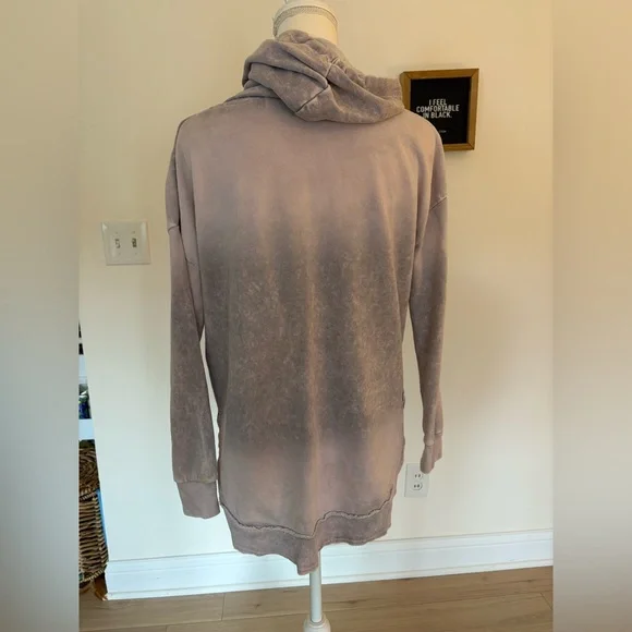 Ocean Drive Taupe Cowl Neck Sweater - Picture 2 of 4